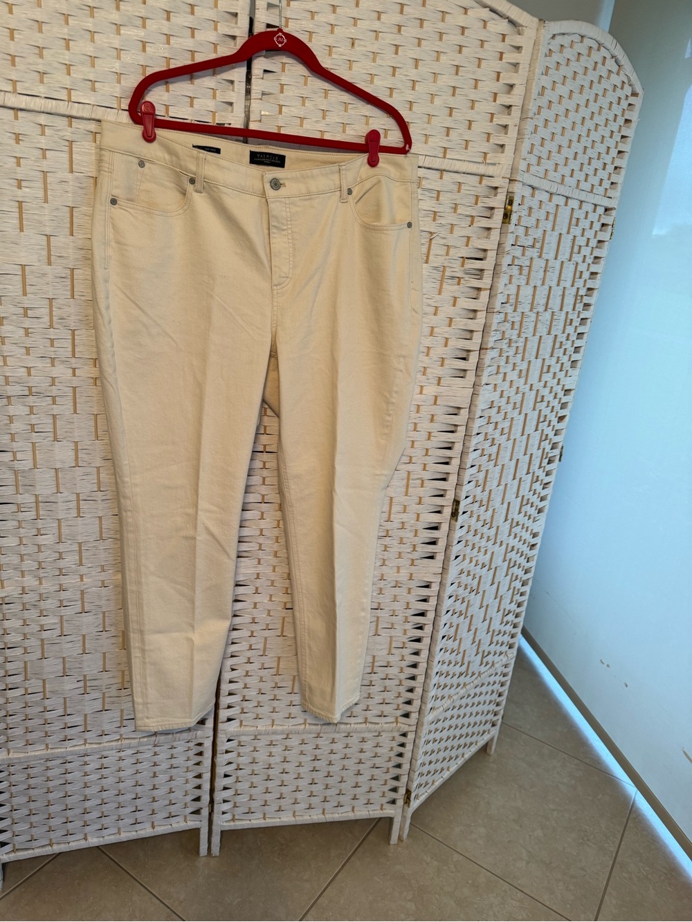 Talbots Off-White Skinny Jeans